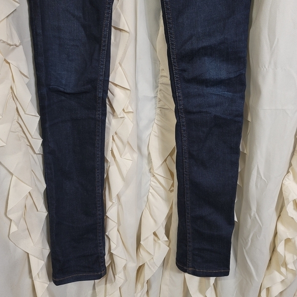 Acne Studios Skinny Fit Dark Wash Stretch Jeans 26 blue/black Midrise - Picture 4 of 8